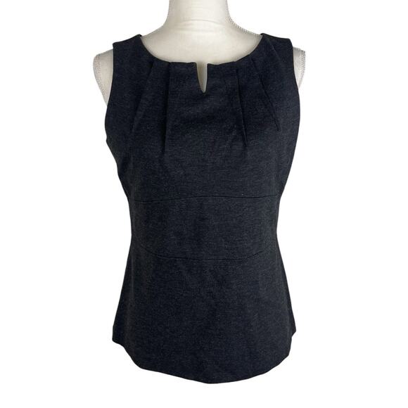 Cabi Style 649 Perfect Shell Ponte Tank Top Gray Sleeveless Blouse Size 6 - Picture 2 of 8